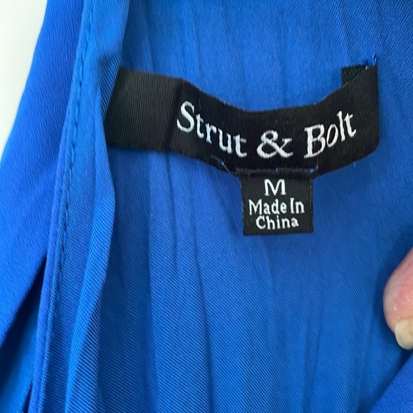 Royal blue long dress, size medium - Picture 5 of 6